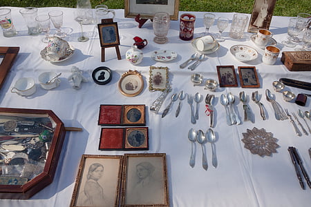 flea market, junk, antiques, sale, used commercially, antique, second hand