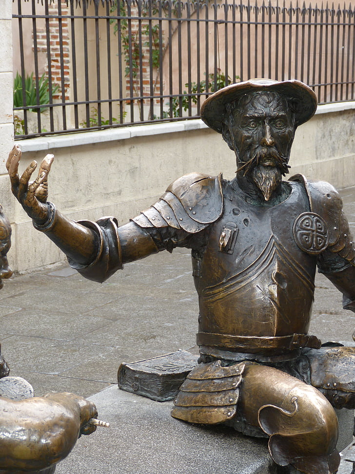 Don quijote, la manche, Espagne, monument, statue de, Figure, Chevalier
