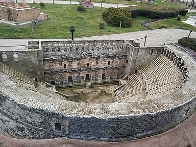 Antalya, Amphitheater, Aspendos, arsitektur, Sejarah, tempat terkenal, kuno