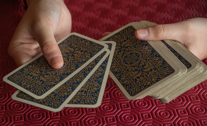 iskambil, kartları, oyuncu, dağıtmak, Tarot, insan eli, insan vücut parçası