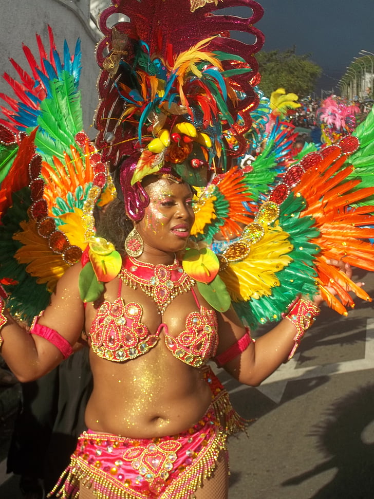 karneval, forklædning, kostume