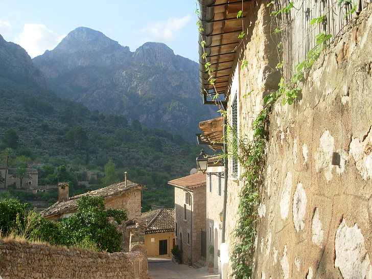 montagne, Casa, Mallorca, facciata, montagna, architettura, culture
