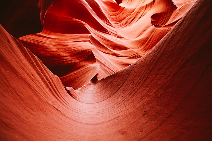 antilopa canyon, pega, svetlo, Canyon, Povečava, barva, krivulja