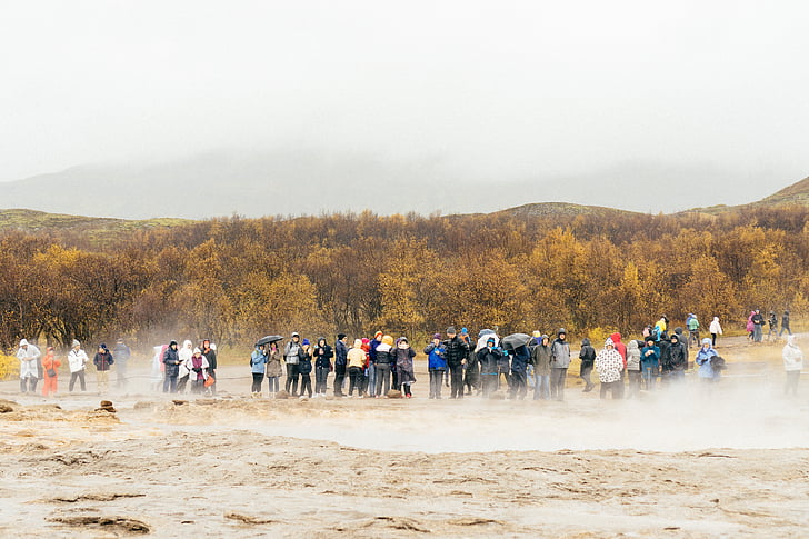 group, people, brown, sand, photographed, daylight, crowd