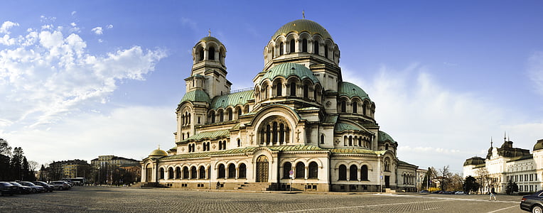 Église, Sofia, Alexandre nevski, architecture, l’Europe, bâtiment, religion