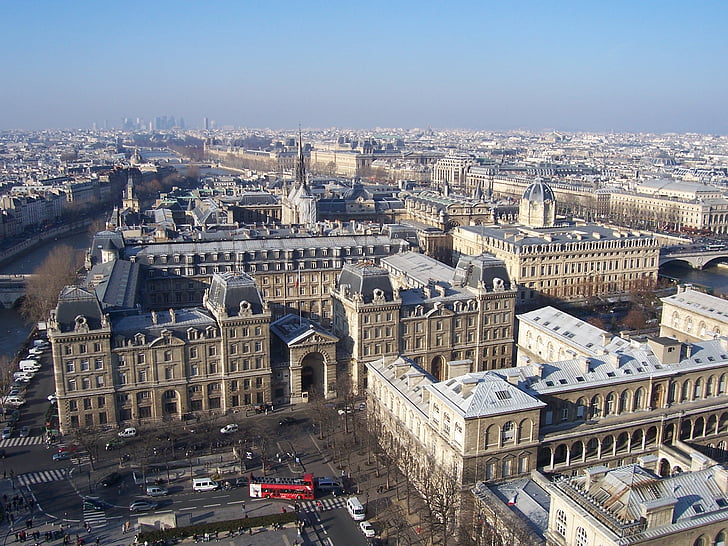 paris, city, view, france, places of interest
