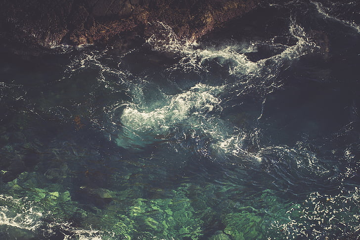 laut, air, gelombang, tidak ada orang, alam, hari, kekuatan di alam