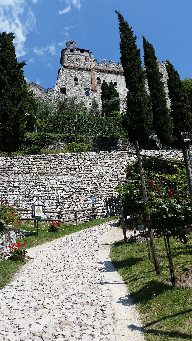 Italien, slott, fästning, arkitektur, Garda, historiskt sett, gränd