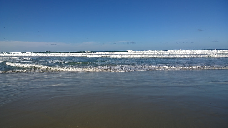 onde, spiaggia, mare