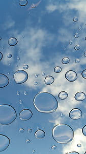 Drip, vody, Sky, sklo