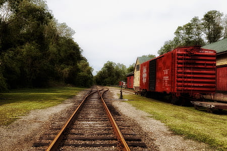 グッド スピード, コネチカット州, boxcars, 鉄道, 鉄道, 列車, 木