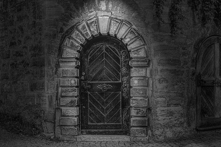 door, goal, input, closed, mystical, house entrance, front door