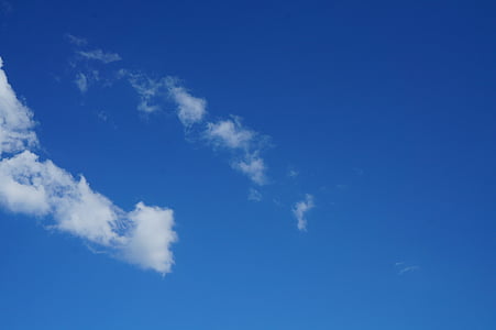 céu, nuvem, nuvens, céu azul, dia, azul, É claro