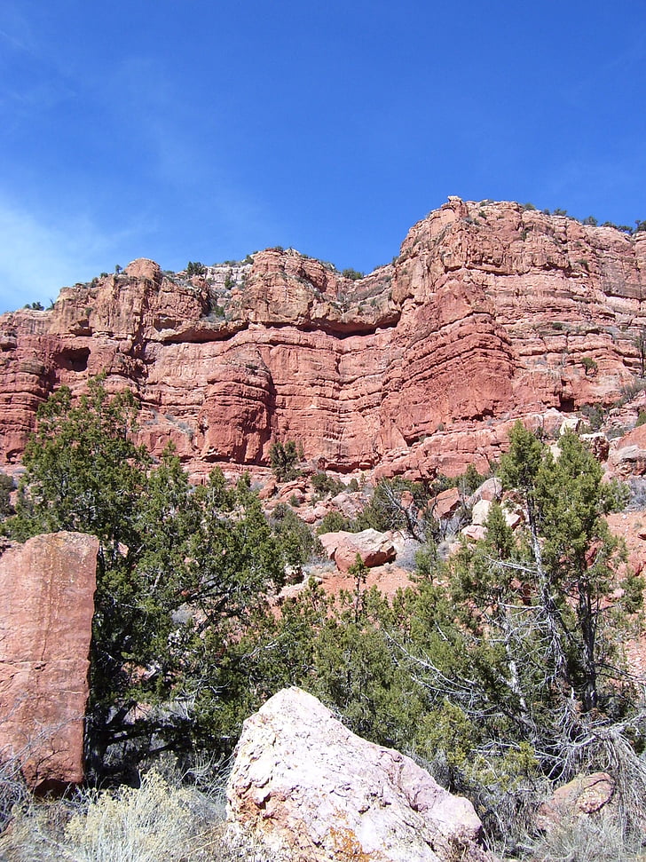 röda klippor, Red canyon, röda klippor, naturen, USA, Utah, landskap