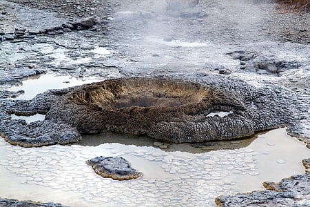 park narodowy Yellowstone, Wyoming, mamuta sprężyny, wulkanizm, gorąco, wulkaniczne, Yellowstone