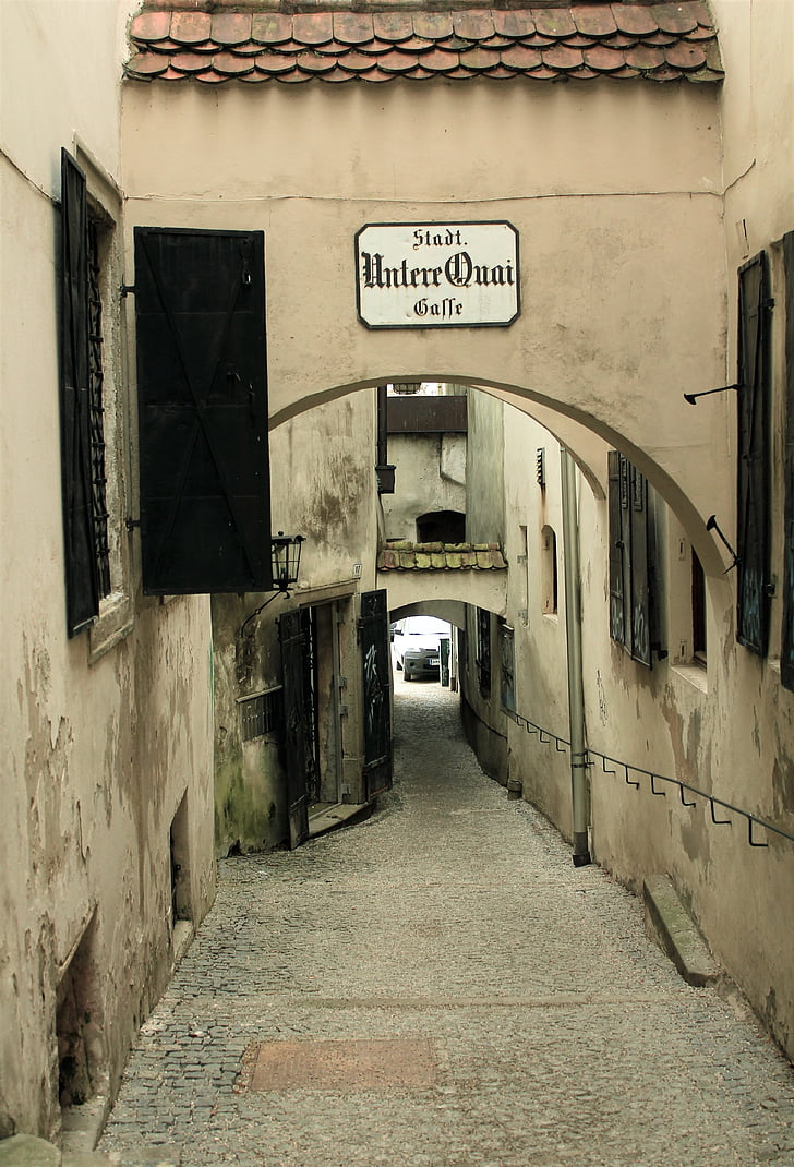 alley, narrow, eng, romantic