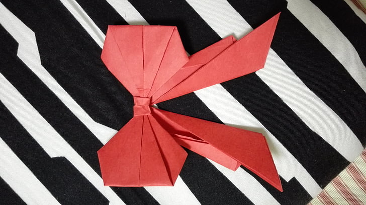 Origami, arco, regalo