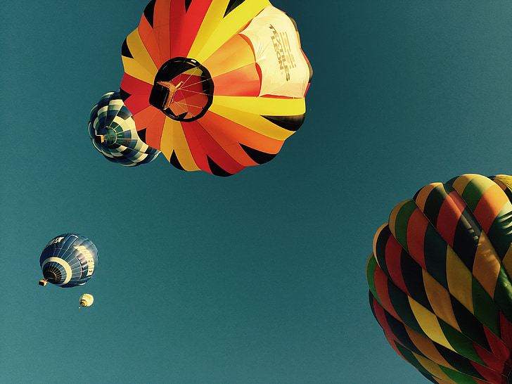 aérostatique, ballon, Mexique, Sky