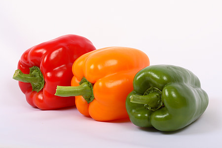 λαχανικό, κόκκινο, γλυκιά πιπεριά, πάπρικα, Κίτρινο, πράσινο