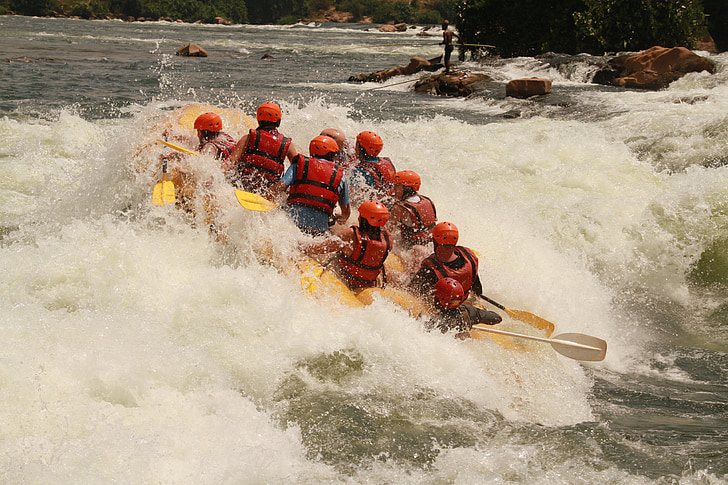 rafting na divoké vodě, rafting, Nil, řeka, Uganda, dobrodružství, Afrika