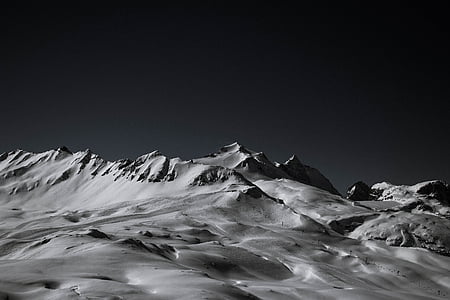 muntanyes, neu, muntanya de neu, alps francesos, França, l'hivern, Serra