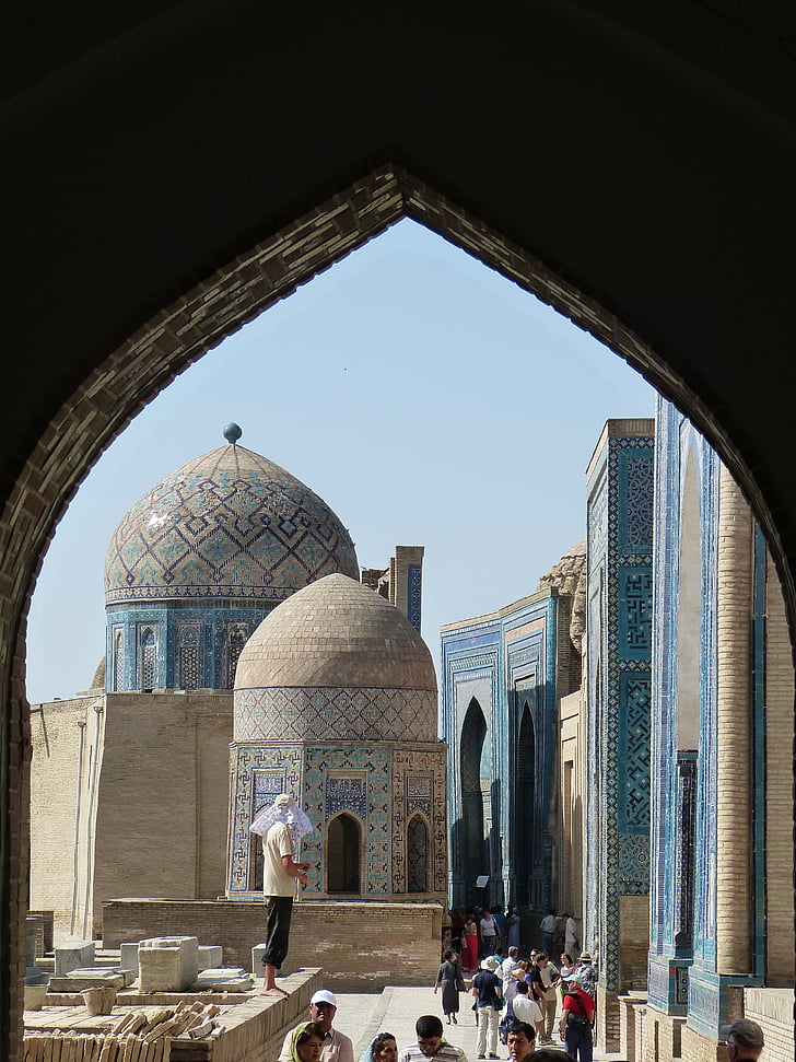 shohizinda, Necrópolis de, Samarkanda, Uzbekistán, mausoleos, Mausoleo de