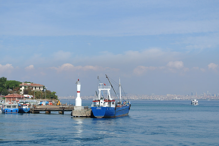 Princes øer, Istanbul, Tyrkiet, ferie, sommer, Harbour, båd