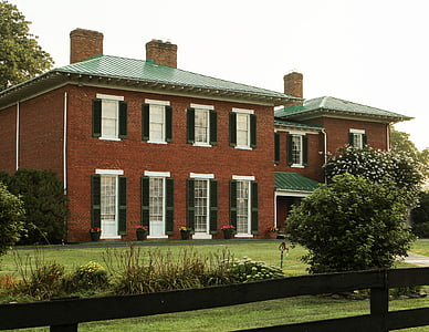 rumah, Virginia, Georgian, rumah, Residence, pedesaan, bersejarah