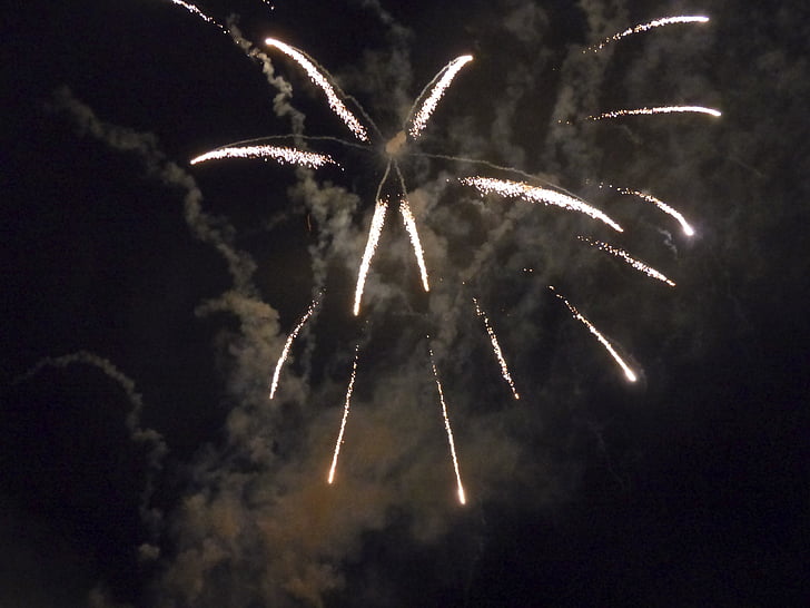vuurwerk, Sylvester, raketten, brand, Festival, Oudejaarsavond, mooie