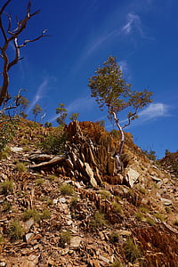 Mount isa, Queensland, zrúcanine bridlice, trefný guma, Austrália, Sky