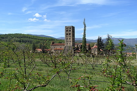 Francija, preko vzhodnih Pirenejev, codalet, Abbey, Saint-michel cuxa, dediščine, 11. stoletja