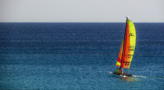 katamaran, båd, havet, sejlads, turisme, fritid, Sport
