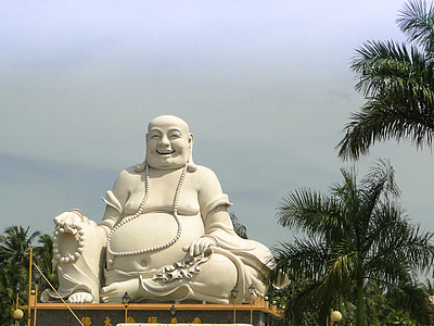 Buda, Vietnamas, šventykla, statula, Azija