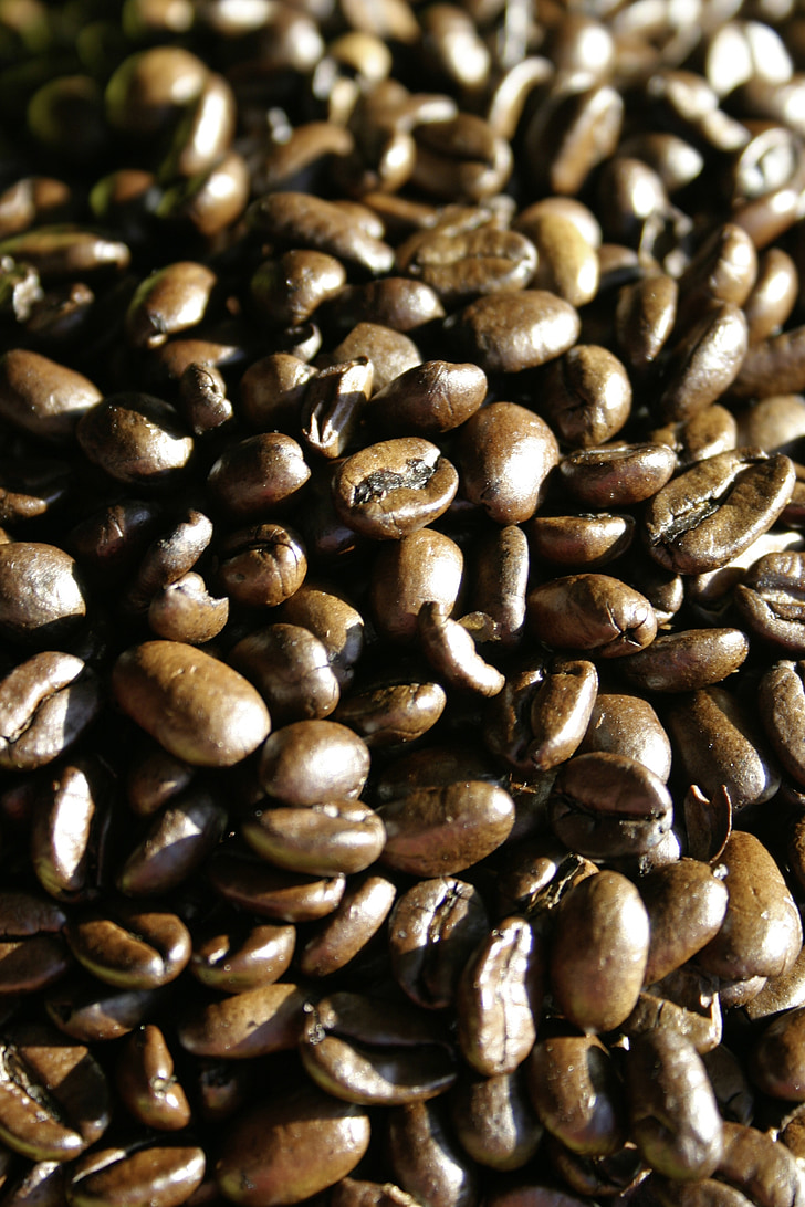 café, grains de café, torréfié, brun, arôme, café, haricots