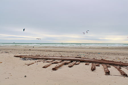 Playa, restos del naufragio, Costa, Playa de la arena, trenzado de, mar, arena
