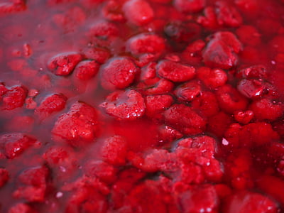 raspberries, raspberry cake, red, cake, gelatin, delicious, sweet