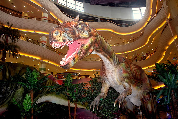 dinosaure, préhistorique, animal, effrayant, Créature :, t-rex, Tyrannosaurus rex