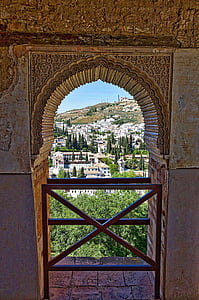 Alhambra, Arches, mór, dekoráció, vakolatot, spanyol, építészet