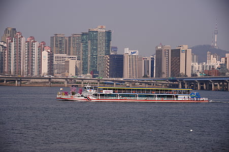 rieky Han, výletná loď, budova, Apartmány, Namsan, Namsan veža