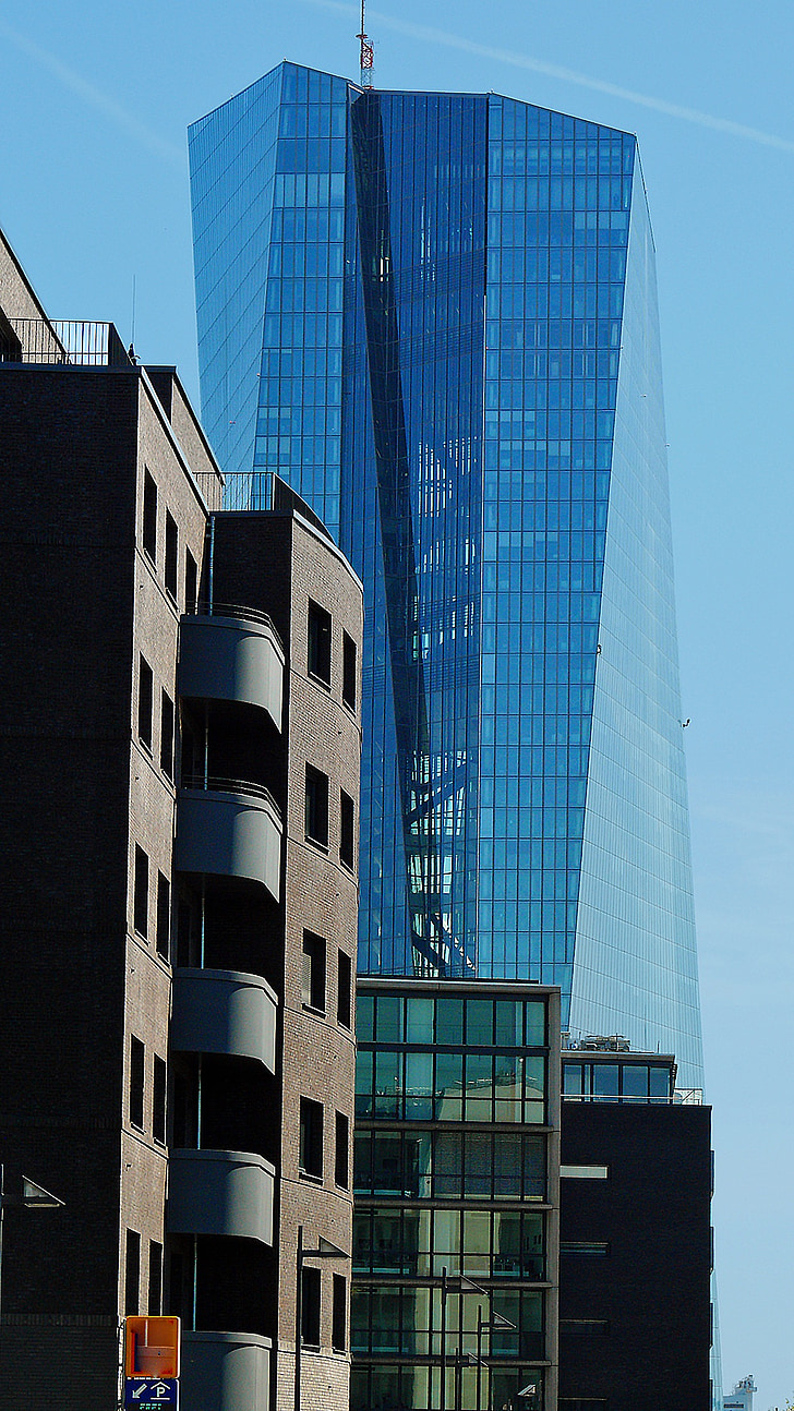 BCE, Banca, Euro, grattacieli, Francoforte sul meno, grattacielo, Banca centrale europea