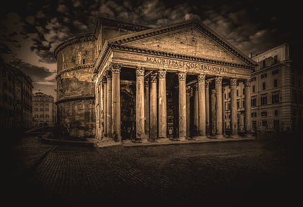 Panteonas, Roma, Italija, Architektūra, istorija, pastatas, pastatų