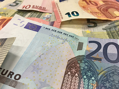 dinheiro, Euro, Parece, moeda, das finanças, Nota de dólar, notas de banco