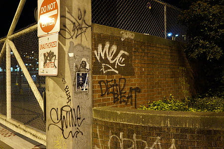 graffiti, strada artei, City, urban, vopsea, cultura, semn