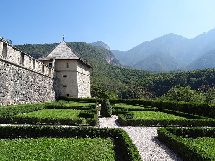Schlossgarten, Castell de Thun, Itàlia, natura, muntanya, a l'exterior, viatges