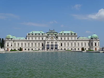 vienna, belvedere, wien, schloss, building, austria, architecture