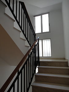 ladder, railing, window step, structure