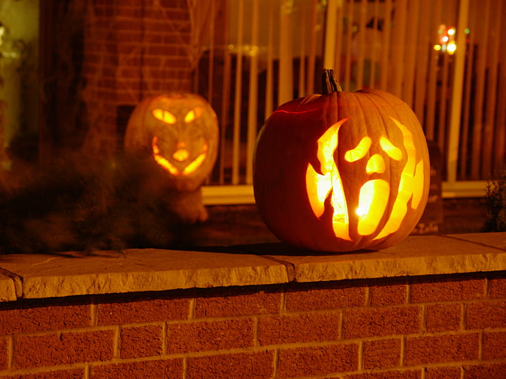 Halloween, festa di Halloween, spaventoso, zucca, spettrale, ottobre, Felice halloween
