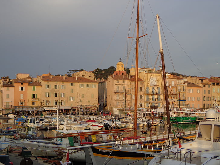 port, St, Tropez, båter, Saint-Tropez