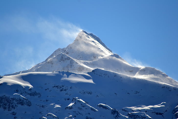 montagna, neve, inverno, Pyrénées, natura, picco di montagna, tempo libero