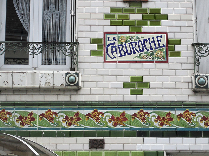 mattonelle, Francia, verde, terracotta